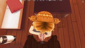 3D Hentai POV redhead girl sucks cock until you cum