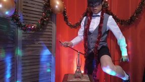Happy New Year! the Cute French-asian Twink Jon Arteen Jerks off, Ejaculates Into a Glass, and Gulps His Own Semen.