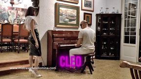 Cleo Domina - Piano lessons - A very demanding teacher -ROLE PLAY