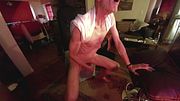 Cumming with New Dildo while Watching Br(u)ce Take In Mouth