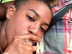 Puma Swede finds a stiff big cock and gives it a blowjob