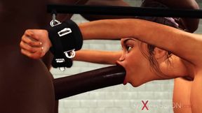 BDSM experience  A sexy brunette likes it rough