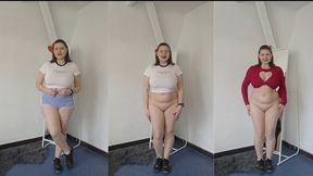 Your new roommate bottomless nudist showing you new tops