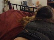 Amateur Sexy Secretary Sucks and Fucks While Moaning and Squirting On Dick