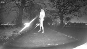 Testing my new night vision camera wanking naked after 2 cars passed me naked at roadside