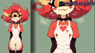 Niffty cyclops - ahegao and full orgasm from penetration and deep throat