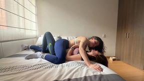 tijera lesbica muy caliente