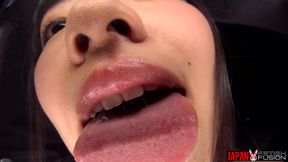 Classroom Idol POV: Yukari Miyazawa's Sloppy French Kiss Floods Your Face with Thick Spit as She Grinds on the Desk.