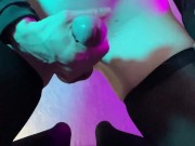 Sexy femboy uses buttplug and jerks off
