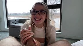 Ex-girlfriend get a load of cum in her face