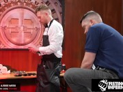 Butthole Barber Fist Fucks Horny Client - Logan Bell, Nathan Daniels - FistingInferno