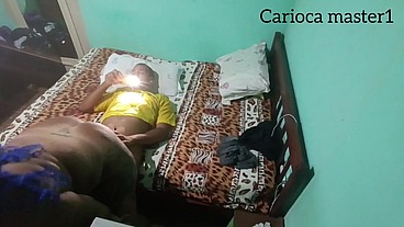 Comendo colega de trabalho no pelo