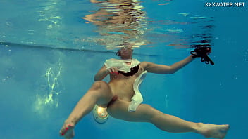 Russian cute pornstar babe Anastasia Ocean underwater