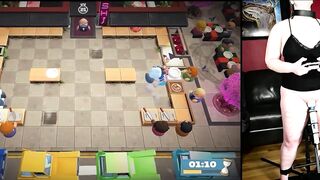 Scene Game Livestream. Having Fun overcooked while cumming