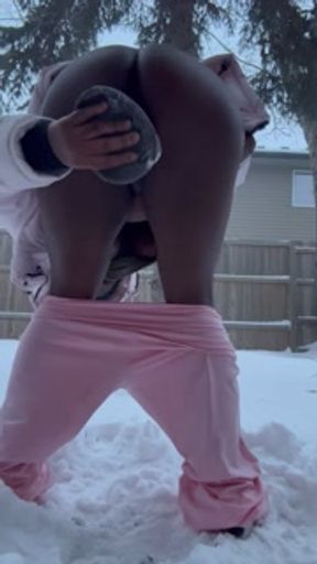 Flashing my tits outside of my step Dads window