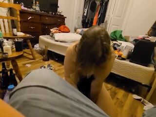 Compliant Girlfriend Supplicates for penis and gets a bottle and anal