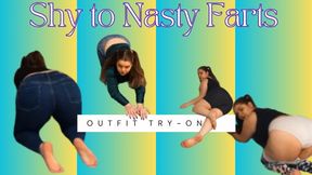 Shy to Nasty Farts Outfit Try-On