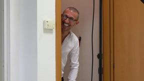 behind the scene, trans doctor fuck a very horny patient.