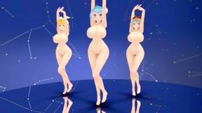 Hentai MMD Trio Gets Wild With Seductive Sex Practices