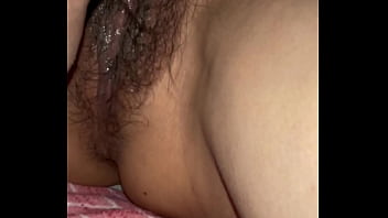 My wife&#039_s pussy is slippery. When I lick it, it reacts sensitively. After that, we had lewd sex.