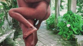 Indian uncle fucked Outdoor