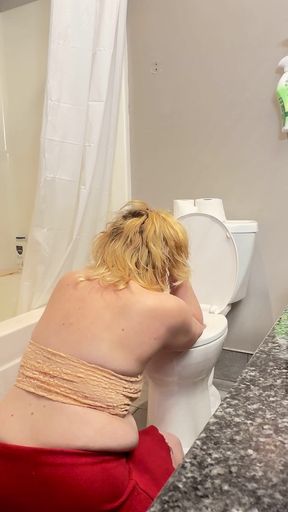 Watch Me Switch Positions with Her in Bathroom