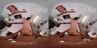 VR BANGERS Busty Neighbor With Tight Shaved Pussy Porn