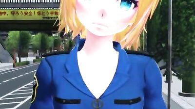 Rin Rampage's Bigger Breasts Evolve in a Solo Hentai Action