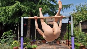 Nude Yoga and Outdoor Exposure.