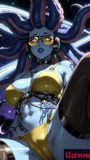 Gol Busty Alien Fantasy Animation V2