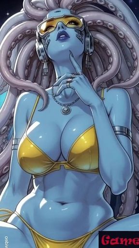 Gol Busty Alien Fantasy Animation V2