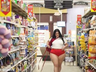 Curvy Hot Babes Pulls Out Titties In Grocery Store