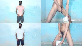 Rajesh Playboy 993 Two Pissing in the Jar Golden Shower Striptease Spanking Butt Nude Naked