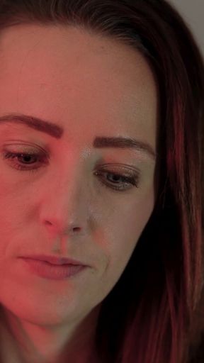 Petite Brunette Close up Smoking Tease