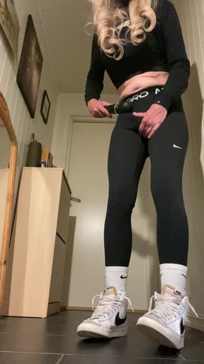 After gym in my nike pro tights
