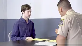 Teen 18+ Perp Detained And Anal Fucked By Officer On Duty