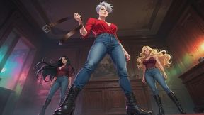 Female Domination Stories #4: Belts Jeans and Boot Worship
