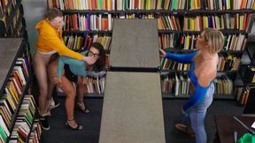 Sneaky Librarian Gets College Cock - Lil Humpers
