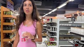 Public Store Blowjob - Facial Obsession Outdoor Cum Walk