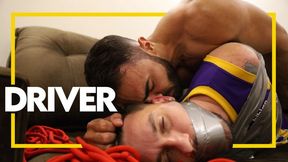 Driver (1080) Muscle Worship - Gay Bondage - Gay Domination - Tape Bondage - Hogtied - Male Bondage - Gagged - BDSM