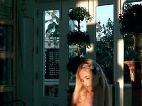 Pussy masturbation with stockinged Sasha dildoing herself