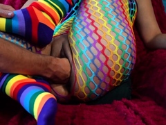 Deep Double Fisting Makes Brunette Moan with Orgasmic Pleasu