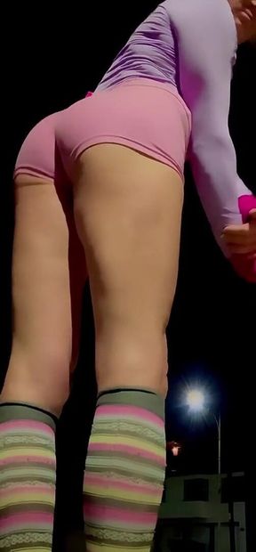 Public Booty Shorts Sissy Tight Fit Cocktease