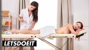 Little Caprice And Charlie Red Czech Hot Lesbian Masseuse Leads Her Client To Orgasm - A GIRL KNOWS