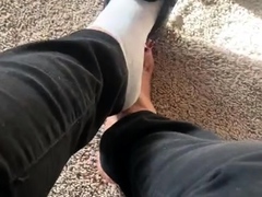 Amateur Foot Fetish Girlfriend Sucks and gives a Footjob