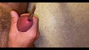 CBT Extreme Urethra Penis Insertion Cum
