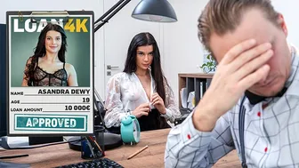 Hot brunette Asandra Dewy gets wild in the office with Stanley Johnson