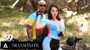 MESMERIZED - Mind-blowing Emma Rose Receives Open Mouth Facial cumshot From Cyclist Acquaintance During Firm Harsh Smash