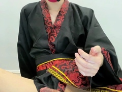 Gay twink solo for this huge cock jacking off