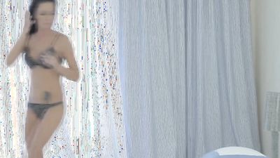 Step mom Inga and teen Chloe sharing rod on bed having ther busty bodys filled up with long dick